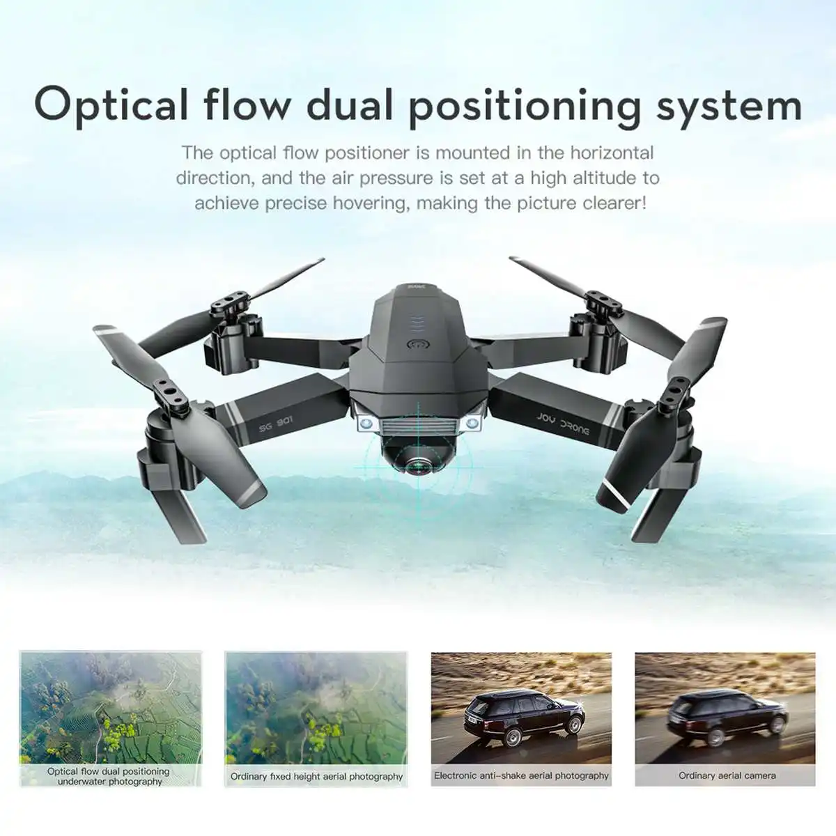 SG901 Ultra HD Foldable drone 4K GPS RC Drone Wifi FPV Wide-Angle Camera Long Battery Life Camera Drone GPS Camera dron drones