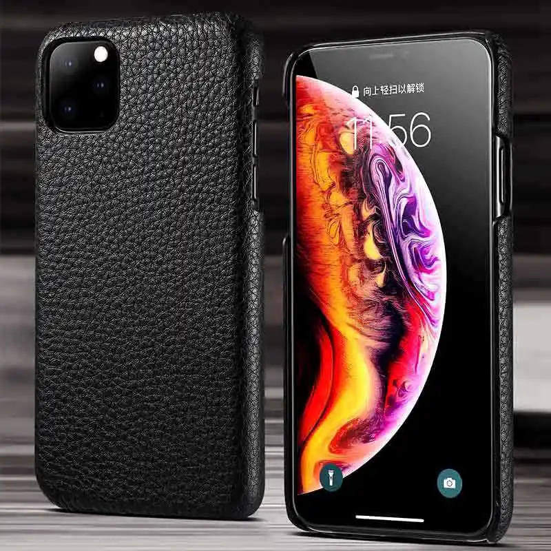Чехол из натуральной кожи для Iphone 11Pro Max, чехол для Iphone 11 Pro Litch, кожаный защитный чехол, оболочка для Iphone 11