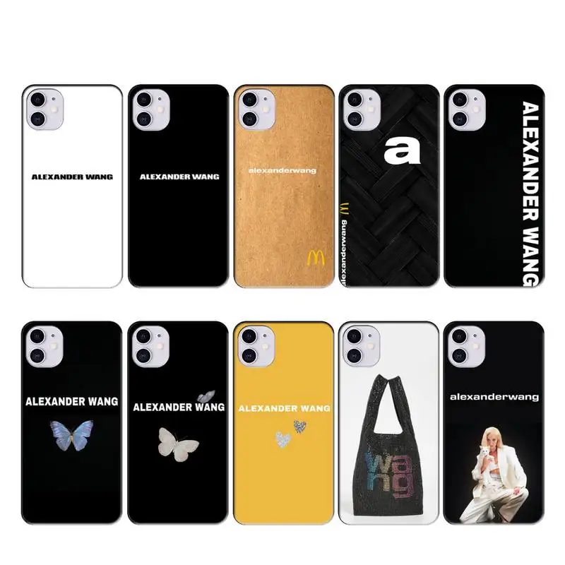 

Alexanders wang Joint name case coque fundas for iphone 11 PRO MAX X XS XR 4S 5S 6S 7 8 PLUS SE 2020 cases cover