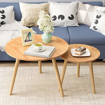 

Simple Tea Table ins Children's Furniture Round Table Sofa Round Table Floating Window Chair Rental Room Tea Table Round