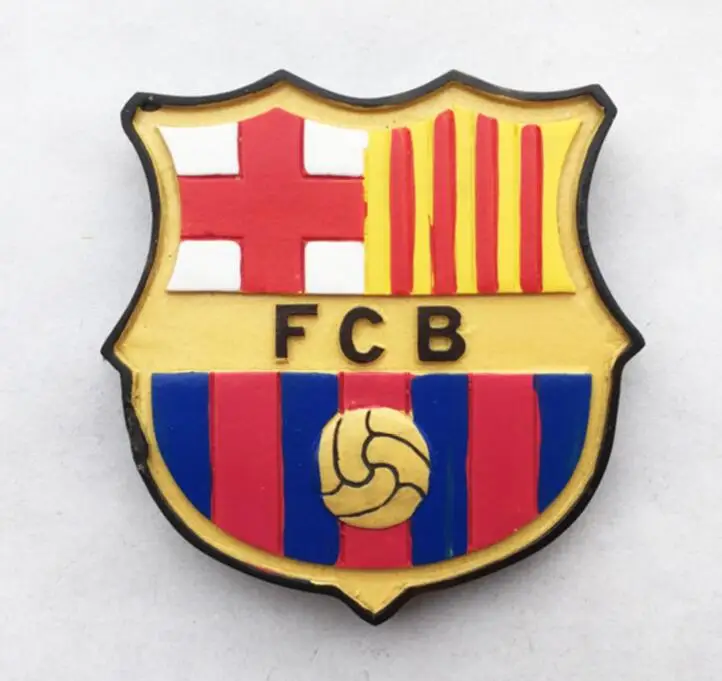 FC Barcelona Crest licensed rubber fridge magnet spg 