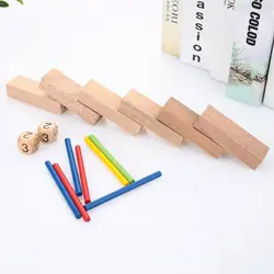 Многоцветные деревянные игрушки из деревянного блока, деревянная игрушка для детской комнаты, настольная Новинка, практичный декор для