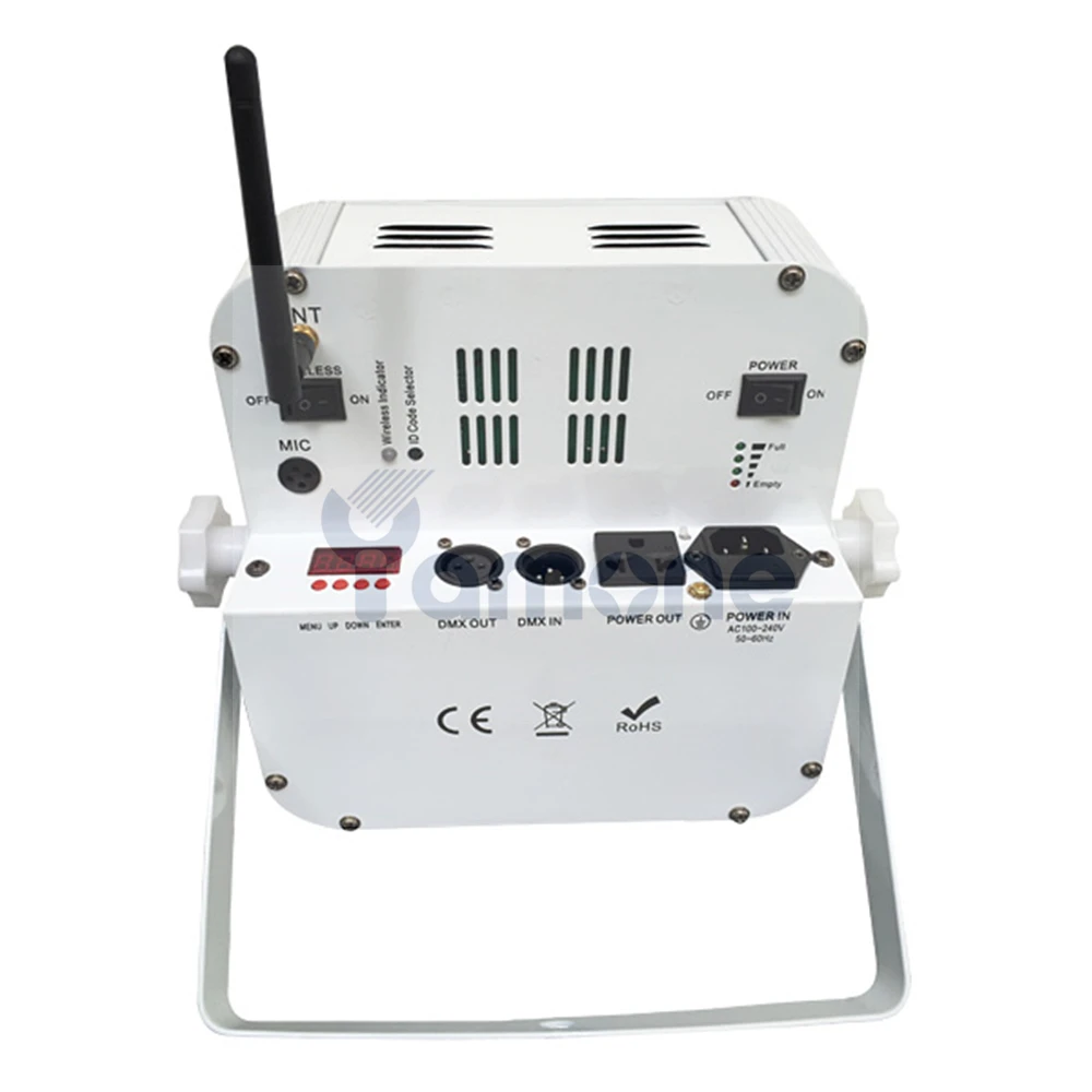 10 шт./лот с зарядным футляром 9x18 Вт RGBWA + UV 6 в 1 светодиодная батарея Par беспроводной