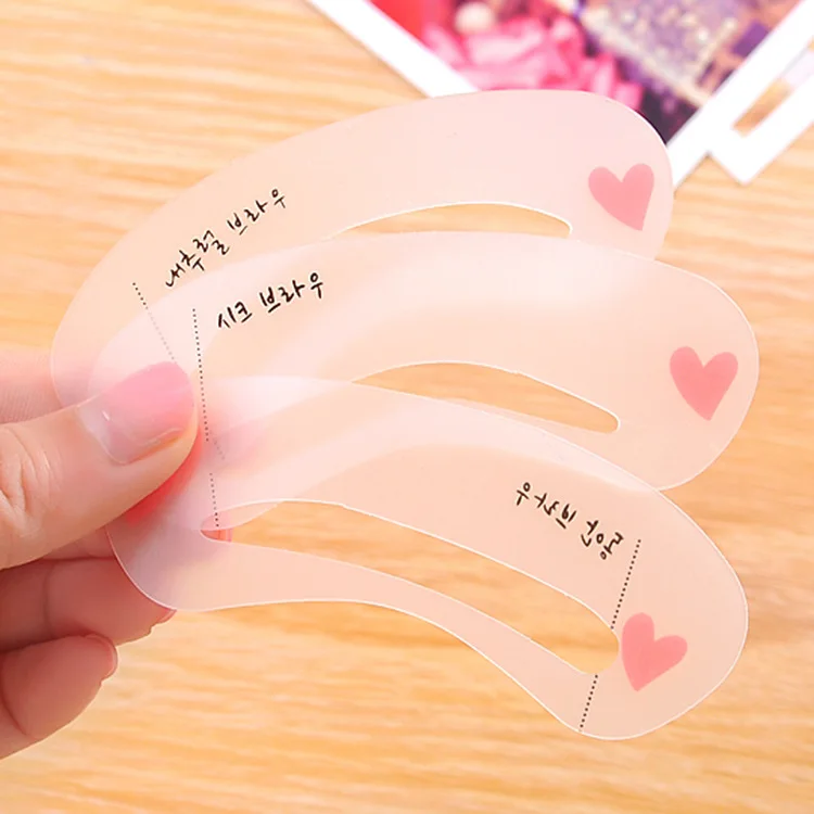 Eyebrow Card Novice Thrush Tool Eyebrow Card A- line Eyebrows Aid Thrush Card 3 PCs