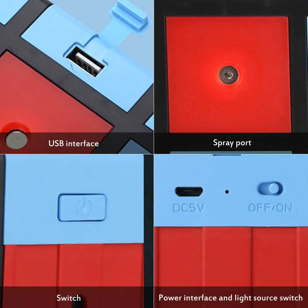 Мини USB Перезаряжаемый увлажняющий увлажнитель воздуха десантный мешок очистки воздуха ночной Светильник многофункциональное увлажнение для дома и офиса