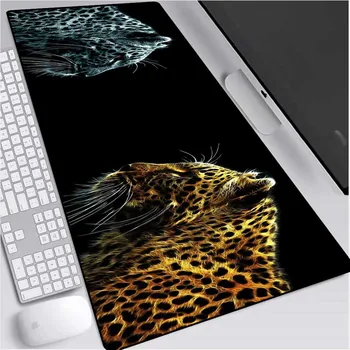 

Animal Two Leopard Game Accessories Mouse Pad Large Player XXL Mouse Pad Desktop Computer Locking Large Mouse Pad Desks