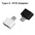 Универсальный Адаптер Usb To Type C Для Android Mobile Mini Type-C Jack Splitter смартфон USB C Разъемы OTG Конвертер