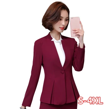 

Office Lady Wear Top Women Business Suits Spring Summer New Pant Suits Slim Hotel Interview Suit Formal Wear