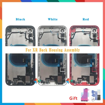 

AAA Back Cover For iphone XR X Back Middle Frame Chassis Full Housing Assembly Battery Cover Glass with Flex Cable