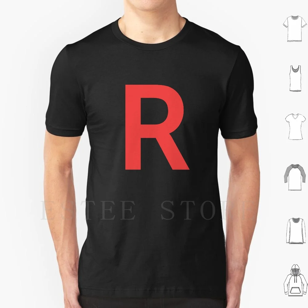 Team Rocket T Shirt Fai Da Te Big Size 100% Cotone Team Rocket Tipografia Sans Serif Gaming Gamer Halloween Costume Team Rocket James