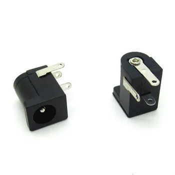 

10pcs DC-005 PCB Mount 5.5 x 2.1/2.5 mm Female DC Power Jack Plug Socket Connector DC005 Black 5.5*2.1/2.5MM