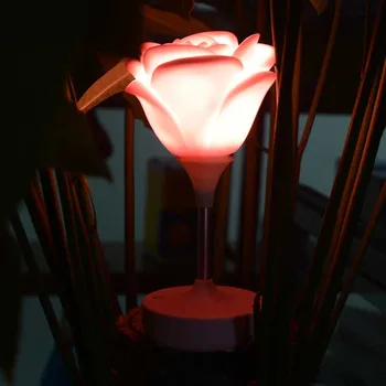 

Three-step dimming sensor touch romantic rose night light usb rechargeable desk lamp led silicone atmosphere lamp Valentine gift