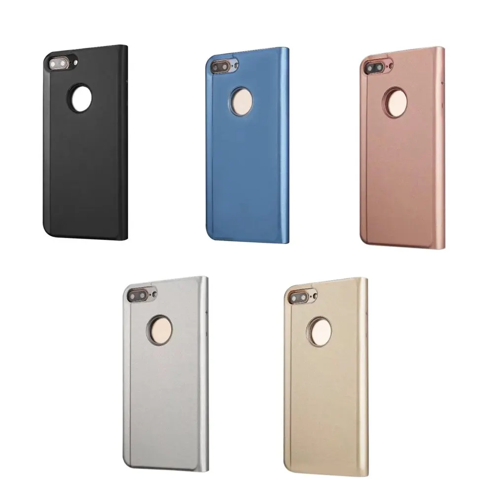 Модный умный зеркальный Прозрачный чехол для телефона из искусственной кожи защитный флип-чехол подходит для iPhone