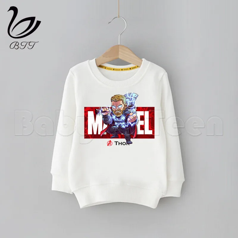 Детские толстовки с капюшоном с забавным принтом «Мстители Marvel», «Железный человек», «Капитан Америка», «Человек-паук», «Халк», Детская толстовка для мальчиков