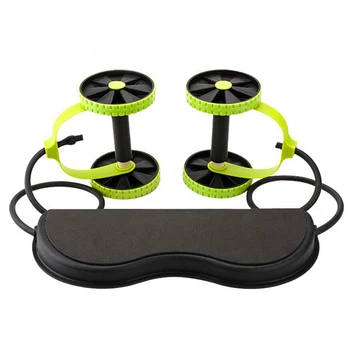 

Fitness Tool Ab Roller Wheel with Mat Abdominal Trainer Wheel Arm Waist Leg Exercise Multi-functional Fitness Equipment Exercise