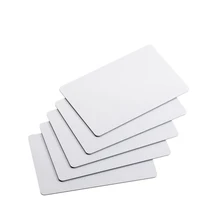 Proximidade 13.56mhz rfid cartão de controle acesso iso14443a mf s50 chip 0.8mm fino branco pvc sem contato inteligente ic cartões