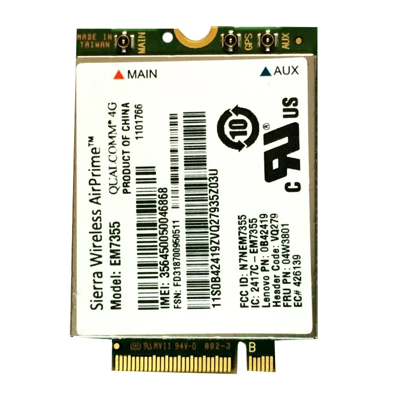 EM7355 LTE/EVDO/к оператору сотовой связи HSPA + 42 Мбит/с NGFF карты 4G модуль для Lenovo Thinkpad T431S