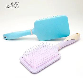 

Manufacturers Direct Selling Straw Plastic Cushion Comb Color Rubber da ban shu Anti-Knot Massage Combs Currently Available Whol