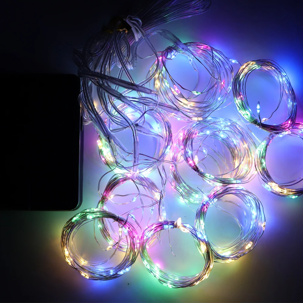 solar light bulb Solar Lamp LED String Lights Outdoor 3x3m 300LED Fairy Curtain Lights for Window Christmas Party Garden Garland Holiday Lighting solar powered led wall light