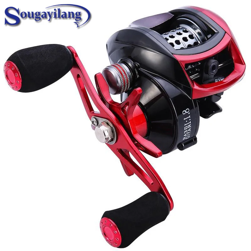 

Sougayilang Baitcasting Fishing Reel 12+1 Ball Bearings Bass Outdoor Fishing Wheel Tackle