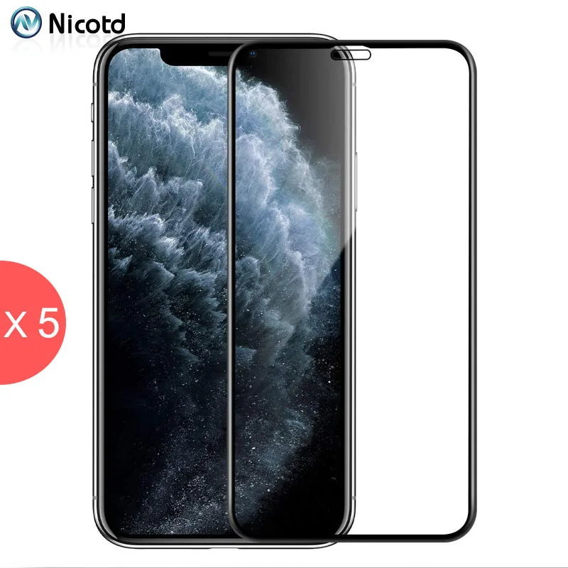 Защитное стекло закаленное для iPhone 6s 6 7 8 Plus 11 Pro Max 12 PRO X XS MAX XR 5 шт. | Мобильные