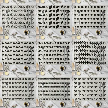 

Fashion Print Rectangle Cotton Linen Western Style Table Pad Cut Mats Placemat for Dinner Kitchen Table 40x30cm
