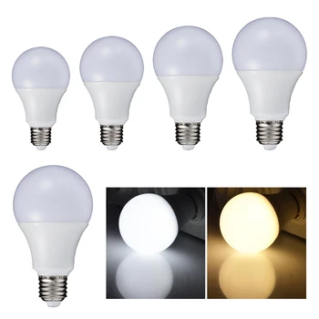 

New E27 85V-260V Warm/Cool White LED Aluminum ball Lamp Oval Bulb 110V Energy Saving Bright Lights For Home Shops Offices