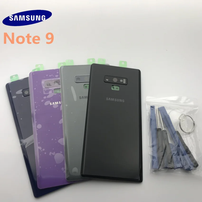 samsung Galaxy Note 9 N960 Задняя крышка батареи 3D стекло Корпус Крышка для samsung Note9 дверь задний Чехол с инструментами
