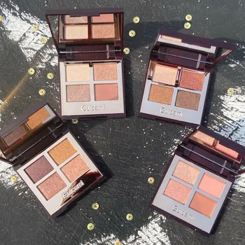 

Mini 4 Color Eyeshadow Palette Charming Pigment Eye Shadow Matte Shimmer Glitter Powder Lasting Makeup
