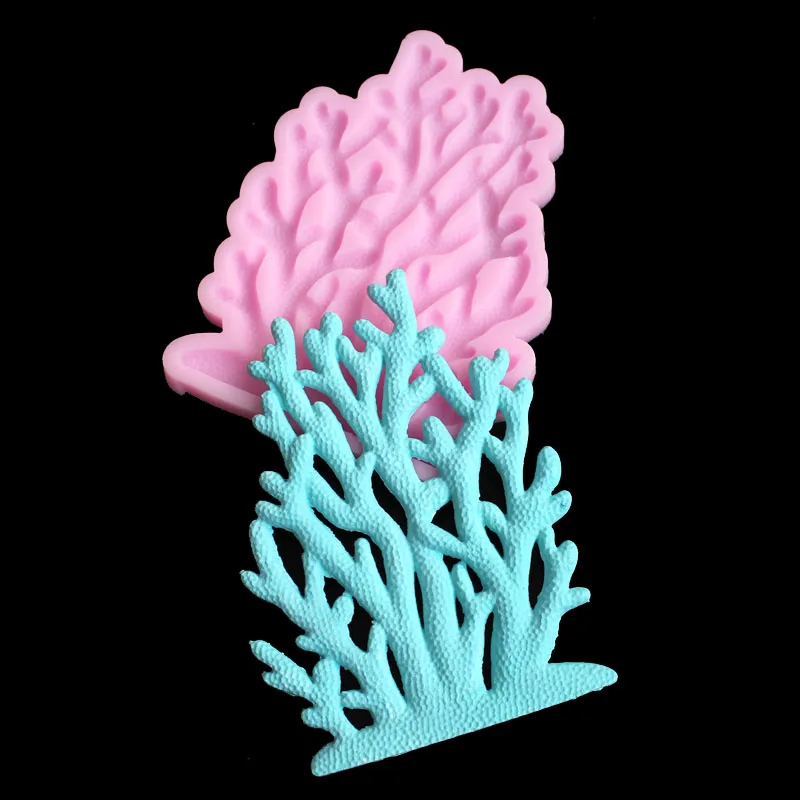 Коралловая силиконовая форма для моделирования DIY Ручная форма для украшения тортов мастикой мыло украшение орнамент форма
