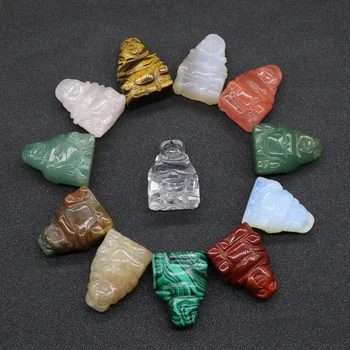 

VOGVIGO Natural Mineral Crystal Agate Ore Specimen Colorful Stones Raw Rock for Home Office Decoration Jade Buddha