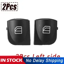 Tampa do console do interruptor da janela de alimentação esquerda, 2 peças para mercedes w203 C-CLASS interruptor c320 c230 c240 c280