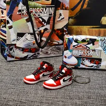 Персональный DIY Jordan Generation AIR JORDAN 1 chicago 3D кроссовок фигурный брелок сумка Подвеска парный брелок