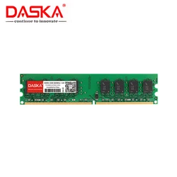 DASKA 2 GO DDR2 pc2 6400 800Mhz Pour Ordinateur De Bureau PC pc2 6400 ddr2 667 MHZ (Pour intel amd) Haute Compatibilité 