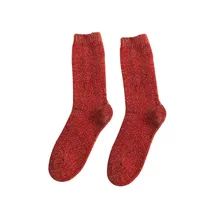 5 пар женских бархатных снежных носков средней длины с жемчугом женские модные теплые носки женские хлопковые рождественские носки Зимний подарок# BC