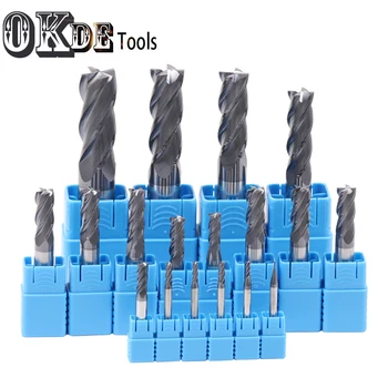 

Special price discount HRC55 HRC45 2/4 Flute 4mm 6mm 8mm 10mm CNC Alloy Carbide Milling Tungsten Steel Milling Cutter End Mill