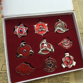 

1 Sets Anime Naruto Pendant Kakashi Carving Round Eyes Leaf Village Symbol Pendant Students Cosplay Jewelry Accessories Gifts