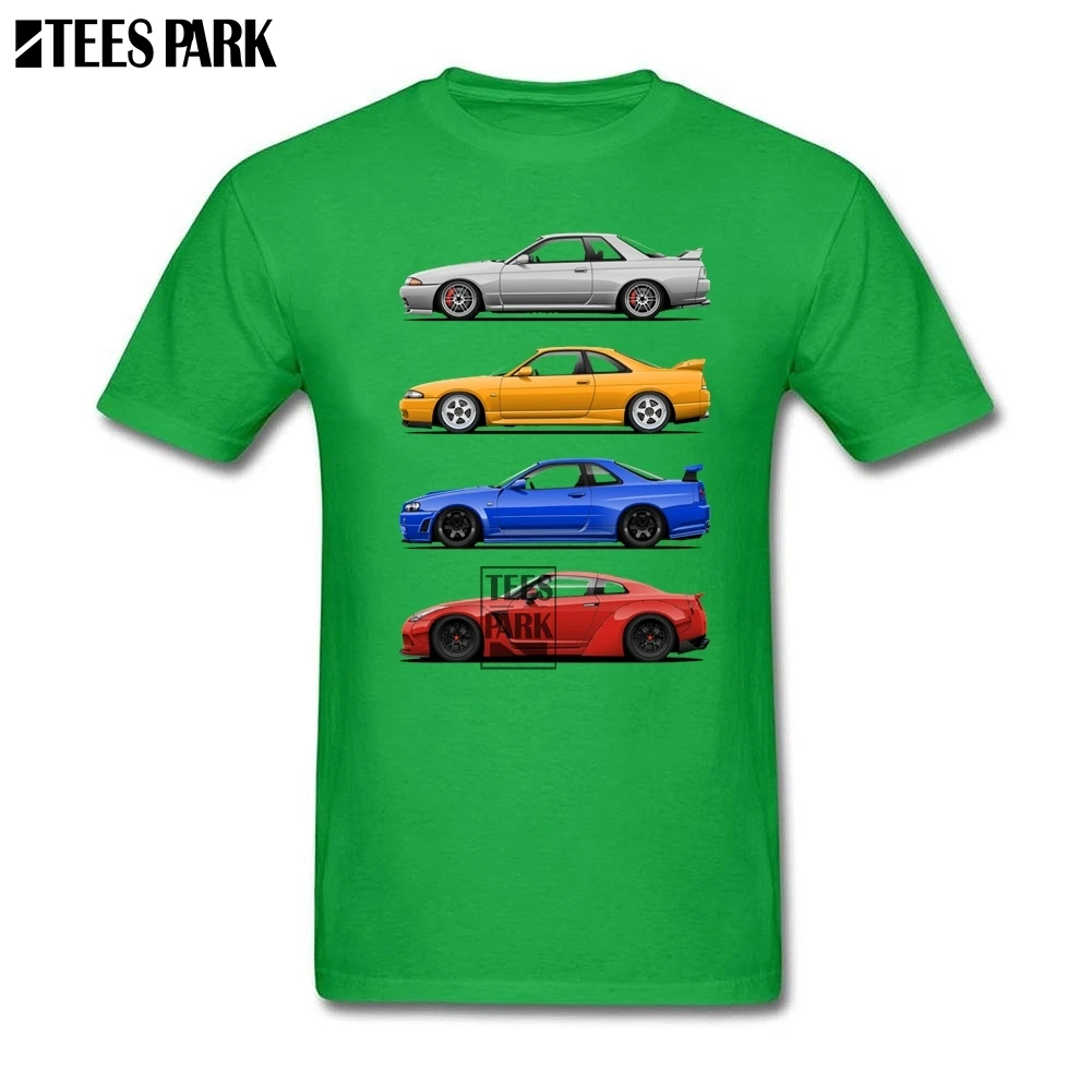 Футболка большого размера с короткими рукавами JDM Car 80 s, Забавные футболки для взрослых, хлопок, футболка с короткими рукавами, высокое качество, для девочек-подростков - Цвет: Зеленый