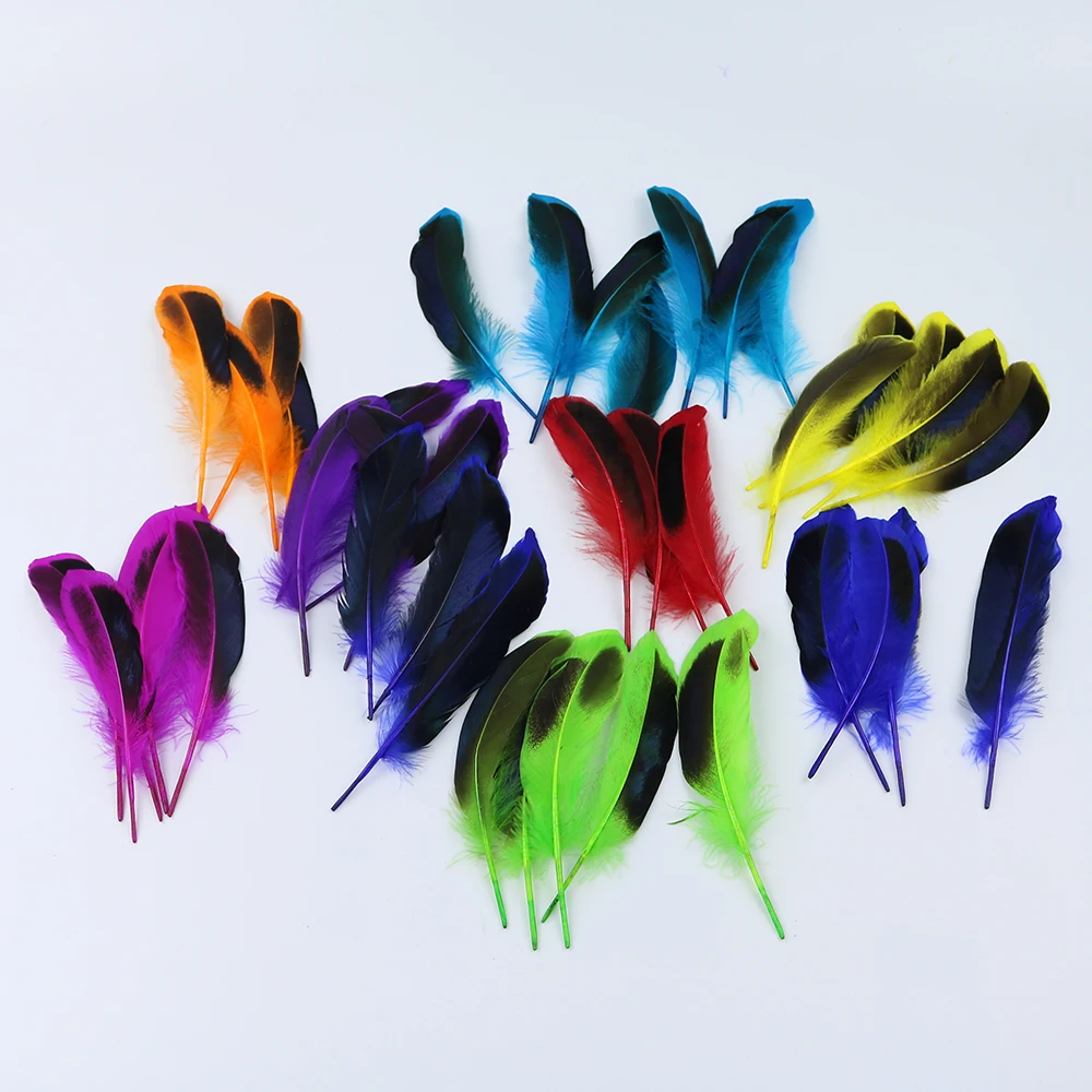 9 8 mixcolors duck feather 2