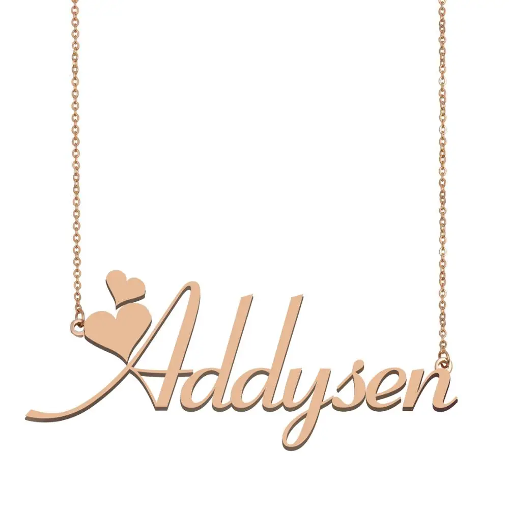

Addysen Name Necklace, Custom Name Necklace for Women Girls Best Friends Birthday Wedding Christmas Mother Days Gift