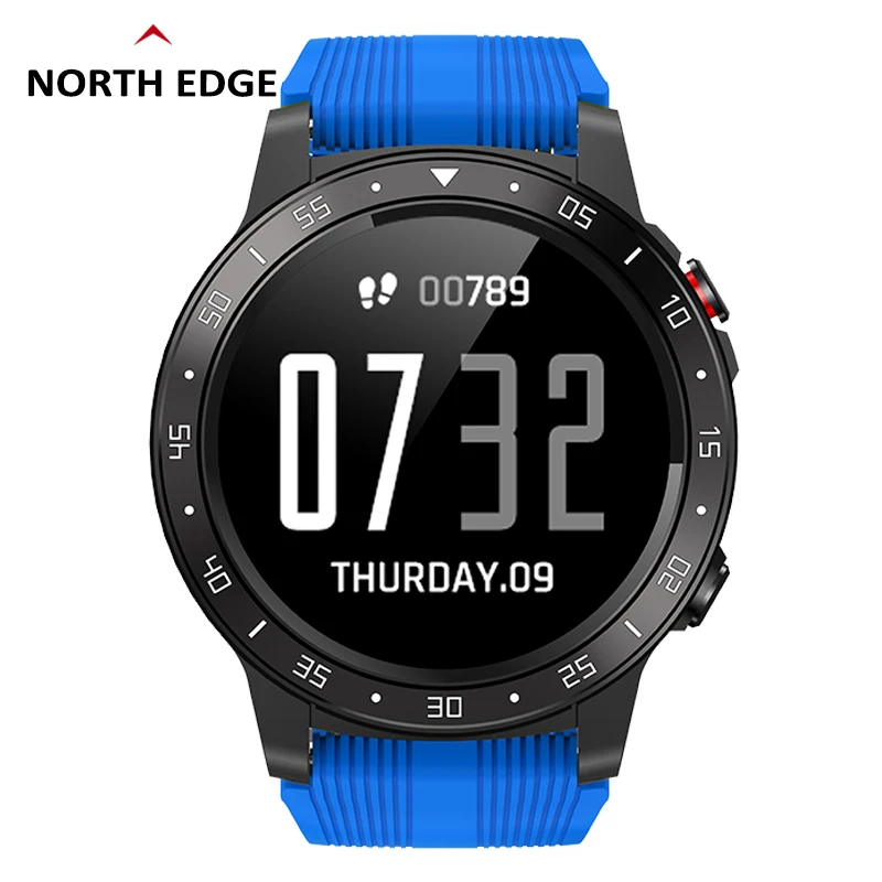 Смарт часы GPS North Edge спортивный браслет для улицы IP67 водонепроницаемые барометр