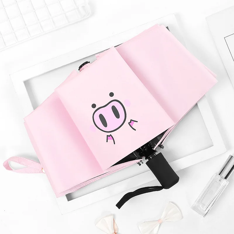 

Self-opening Umbrella a Generation of Fat Customizable Logo Advertising Umbrella Three Folding Fully Automatic Umbrella Cartoon