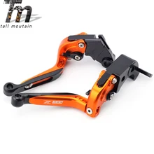 Тормозной рычаг сцепления для KAWASAKI Z1000 2007- 09 10 11 13 14 15 оранжевый мотоцикл Регулируемая Складная Выдвижная логотип Z 1000