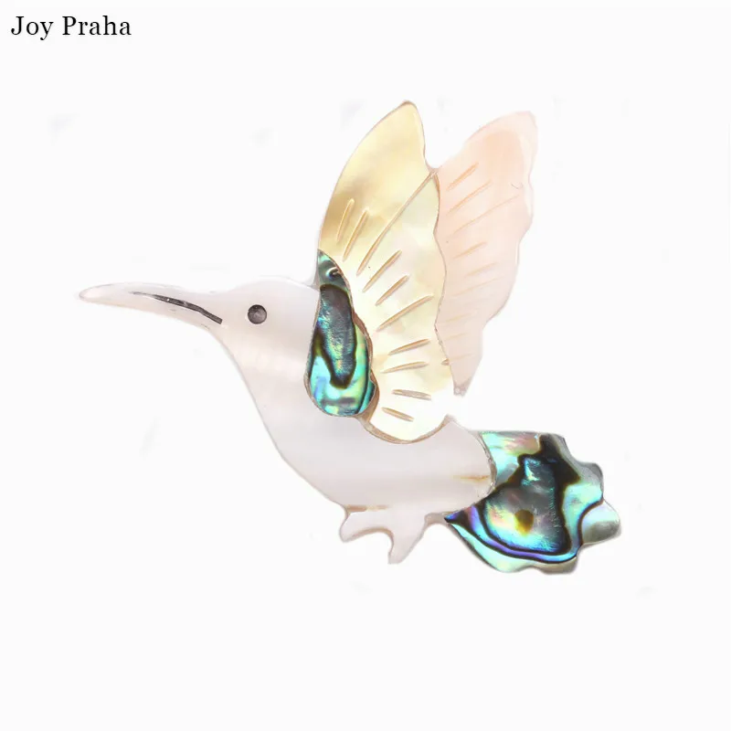 

Original handmade natural abalone shell / One-line brooch pin / Elephant bird cat fish brooch