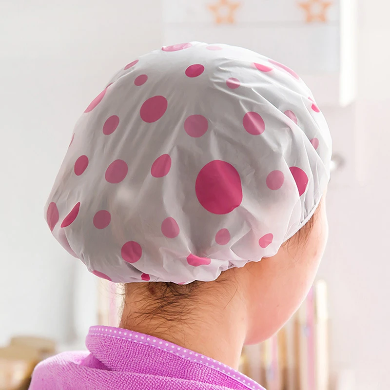 1 шт. Защитная водонепроницаемая шапочка для душа, утолщенная шапка для сауны, детская шапочка для купания для волос для женщин и детей
