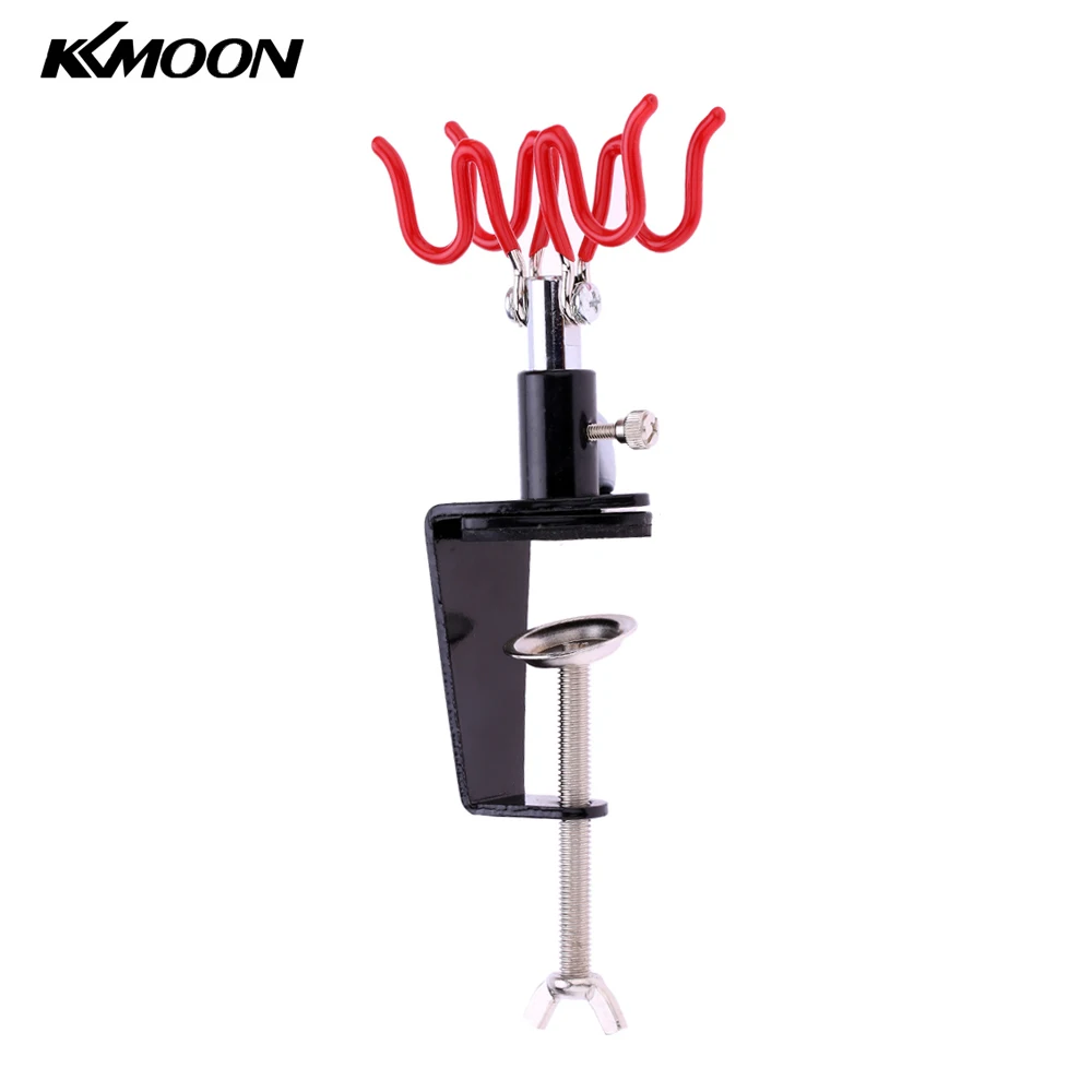 KKmoon Airbrush Spray gun Holder Holding Clamp-On Mount Table 2 Station Gravity Stand Kit for Air Brush sandblaster | Инструменты