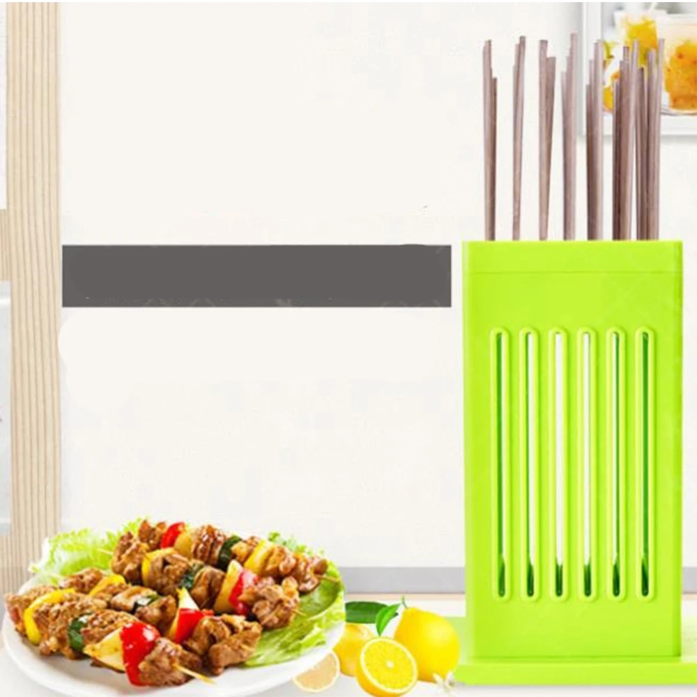 

49 Skewers Meat Skewer Machine Outdoor Barbecue Device diced Device For Kitchen Tools