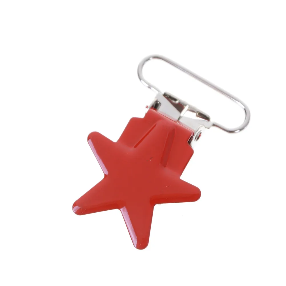 5pcs/lot Baby Pacifier Clip Soother Teether Star Shape Safe Holder Saliva Towel Support Anti Fall Cute Clips Newborn Infant Feed