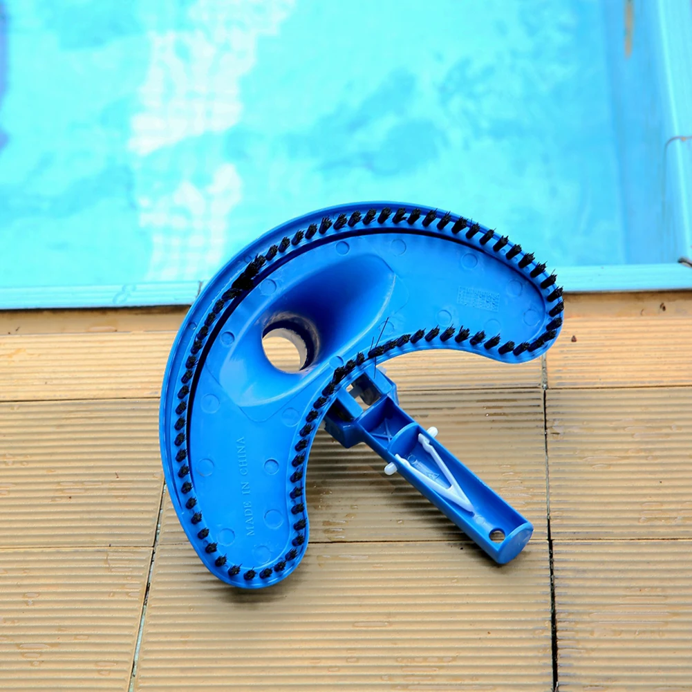 Синий треугольник гибкий спа бассейн пластиковая вакуумная головка для очистки мусора от пола бассейна очистка лист сетки комплект