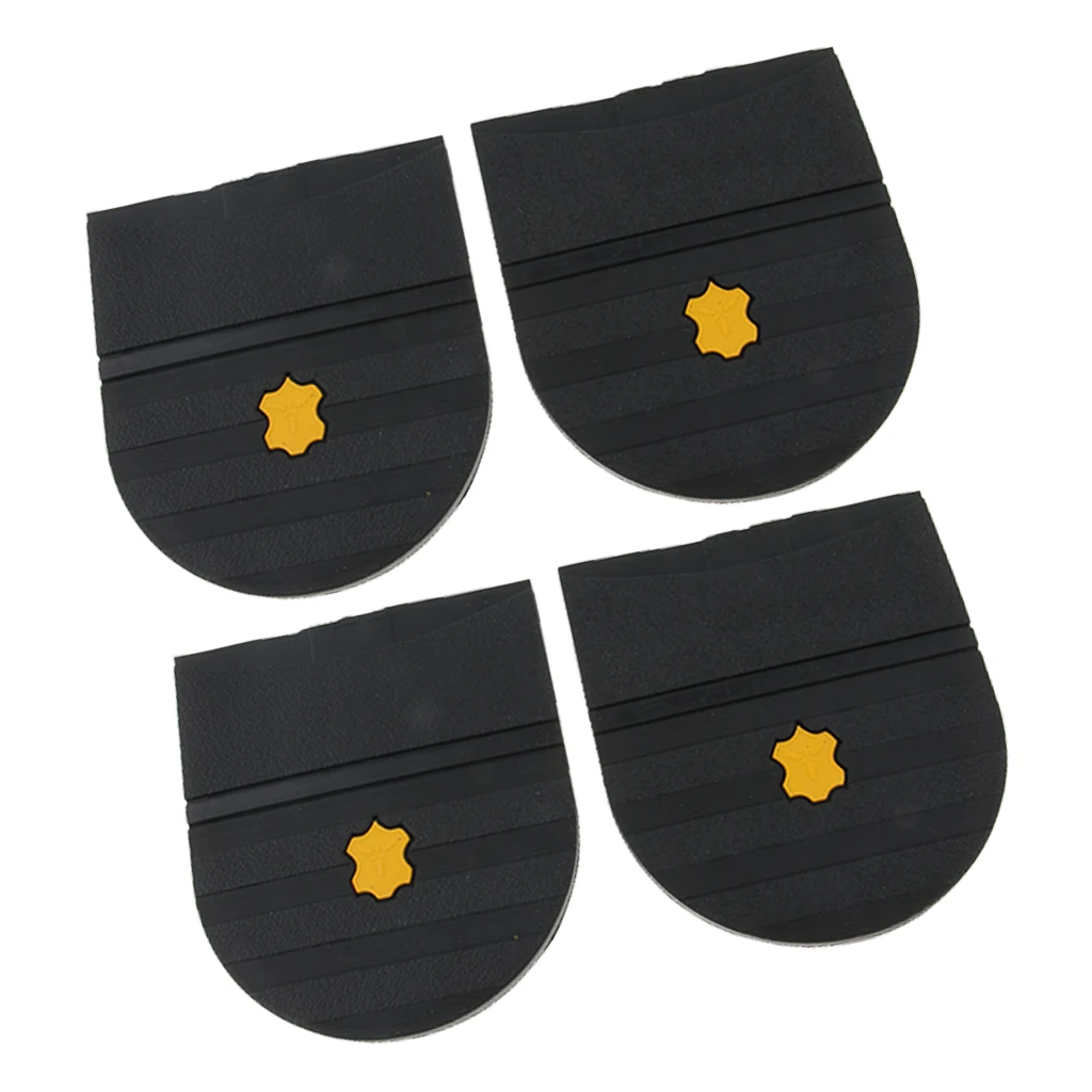 2 Pair New Grain Rubber Glue on Shoe Heels DIY Replacement Repair - 6mm